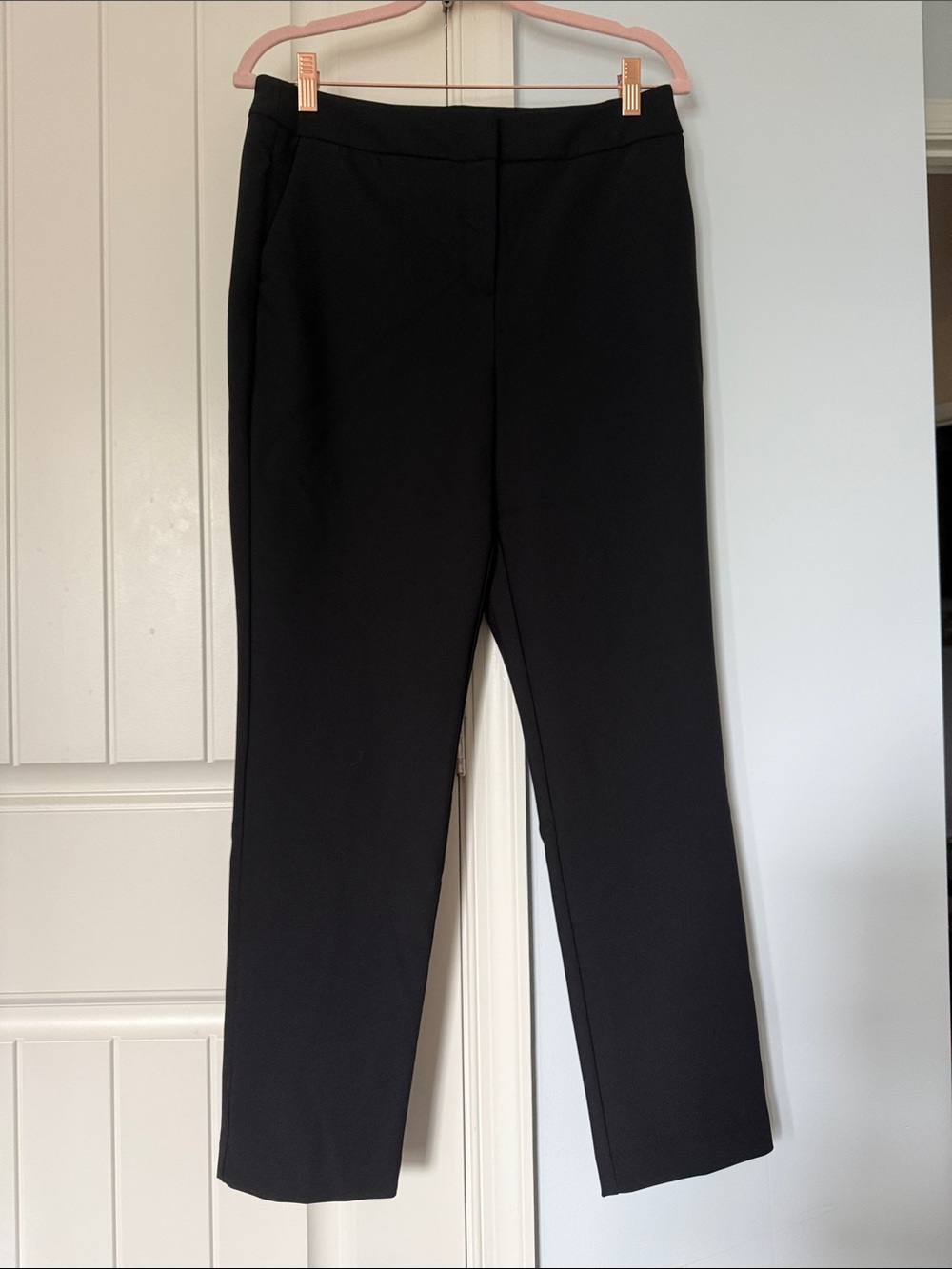 Rachel Zoe Sleek Black Straight-Leg Trousers